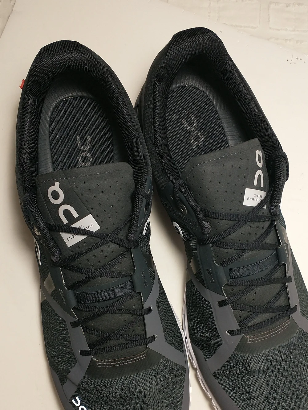 LIKE NEW ON Running Mens Cloudflow Mesh Trainers - Black Asphalt Grey, Size 12.5